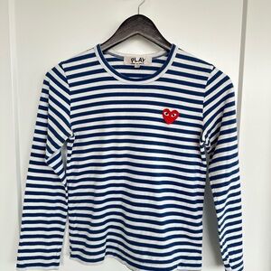 Women’s Play Comme des Garçons striped long-sleeved T-shirt